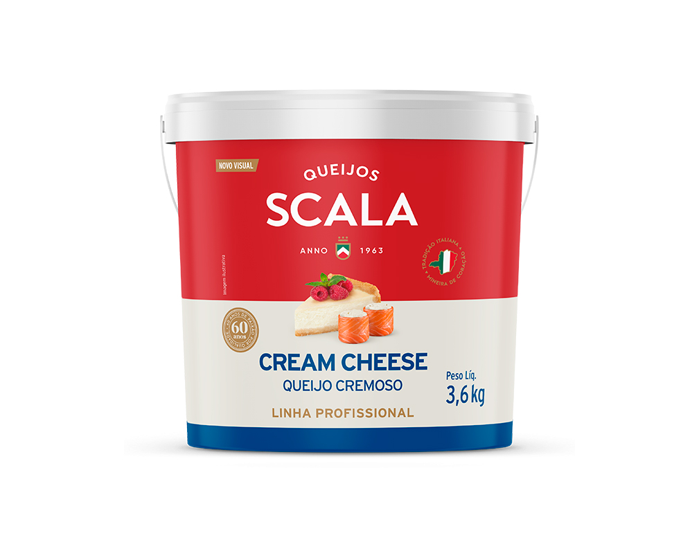 CREAM CHEESE SCALA 3,6 KG (CX 2 BD)